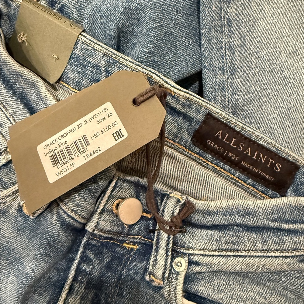 Grace Women's Light Blue Cropped Jeans